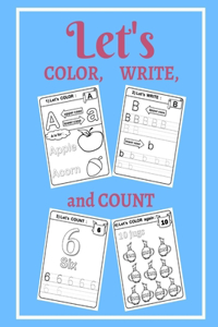 Let's COLOR, WRITE, and COUNT