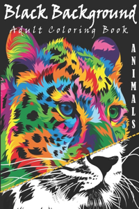 Black Background Adult Coloring Book