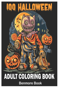 100 Halloween Adult Coloring Book