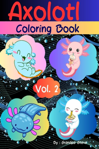 Axolotl coloring book