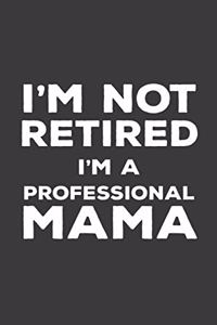 I'm Not Retired I'm A Professional Mama