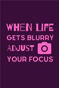 When Life Gets Blurry Adjust Your Focus