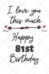 I love you this much Happy 81st Birthday