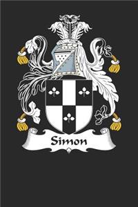 Simon: Simon Coat of Arms and Family Crest Notebook Journal (6 x 9 - 100 pages)