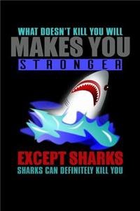 What Doesn't Kill You Makes You Strong Except Sharks Sharks Can Definitely Kill You