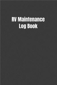 RV Maintenance Log Book