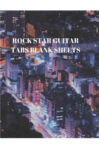 Rock Star Guitar Tabs Blank Sheets