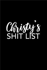 Christy's Shit List