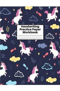 Handwriting Practice Paper Workbook