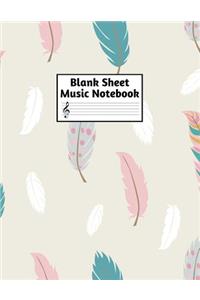 Blank Sheet Music Notebook