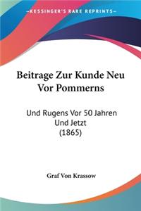 Beitrage Zur Kunde Neu Vor Pommerns