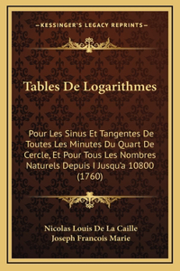 Tables De Logarithmes