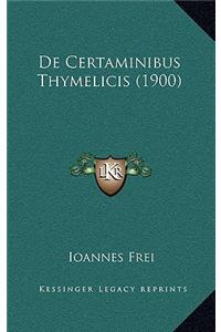 De Certaminibus Thymelicis (1900)
