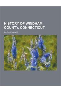History of Windham County, Connecticut