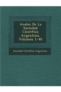 Anales De La Sociedad Cient�fica Argentina, Volumes 1-40