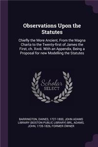Observations Upon the Statutes
