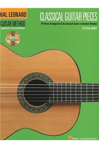 Classical Guitar Pieces 24 Pieces Arranged for Solo Guitar in Standard Notation Book/Online Audio