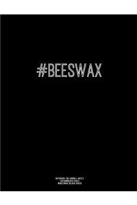 Notebook for Cornell Notes, 120 Numbered Pages, #BEESWAX, Black Cover
