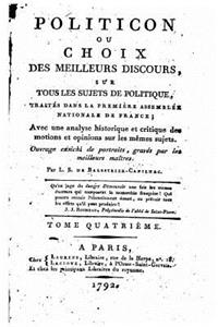 Politicon, ou choix des meilleurs discours - Tome Quatrième