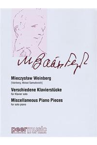 Miscellaneous Piano Pieces (Verschiedene Klavierstucke)