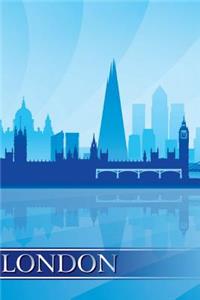 London Skyline Notebook & Journal. Productivity Work Planner & Idea Notepad