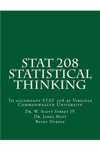 Stat 208 Statistical Thinking: A Book for Stat 208 at Virginia Commonwealth University