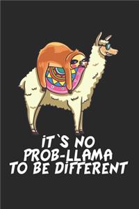 Faultier reitet auf Lama Notizbuch