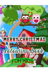 Merry Christmas Color by Numbers Coloring Book for Kids