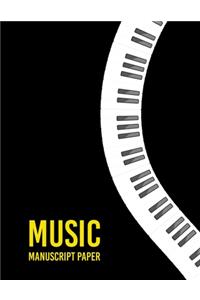 Wide Staff music Manuscript Paper