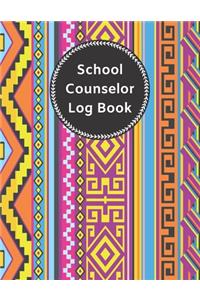 School Counselor Log Book: Simple Counselor Student Record Keeper & Workbook ( Daily Information Notebook / Organizer / Planner / Diary / Notes )