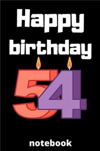 Happy birthday notebook
