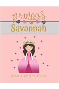 Princess Savannah Draw & Write Notebook