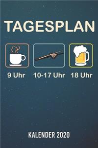 Tagesplan Billard Kalender 2020