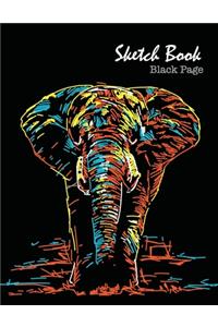 Sketch Book Black Page