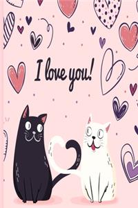 Cats Blank Composition Notes Love Quotes