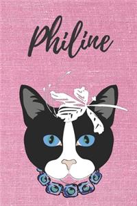 Philine Katzen Notizbuch / Malbuch / Tagebuch / Journal / DIN A5 / Geschenk