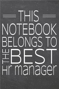 This Notebook Belongs To The Best HR Manager