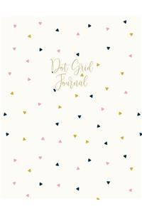 Dot Grid Journal: Dotted Grid Notebook for Journaling, Bullet Grid Journal, Dotted Paper, Large (8.5 x 11 inches) Minimal Triangles Pattern