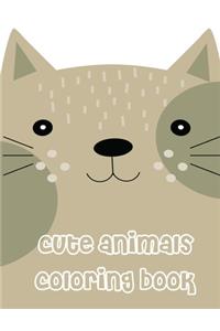 cute animals coloring book