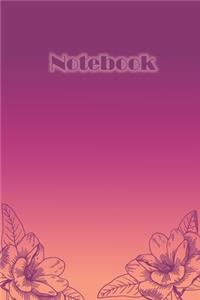 Purple Flower Graph Notebook