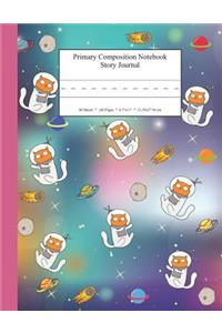 Primary Composition Notebook Story Journal: Educational Writing and Drawing Handwriting Activity Workbook