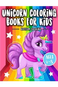 Unicorn Coloring Books For Kids Ages 4-8: A Collection of Beautiful illustrations of Unicorns for Kids Coloring