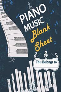 Piano Music Blank Sheet