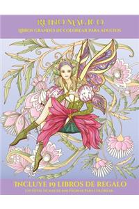 Libros grandes de colorear para adultos (Reino Mágico)