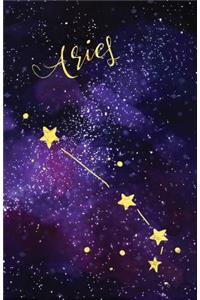 Journal Notebook Zodiac Sign Aries Constellation