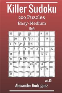 Killer Sudoku 9x9 Puzzles - Easy to Medium 200 vol. 10