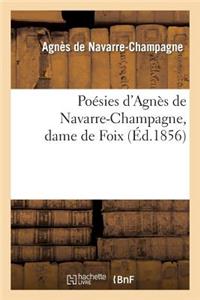 Poésies d'Agnès de Navarre-Champagne, Dame de Foix