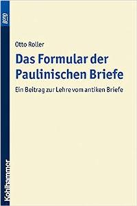 Das Formular Der Paulinischen Briefe. Bond