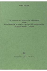 Die Ophiolithe des Oberhalbsteins (Graubuenden) und das Ophiolith-Material der ostschweizerischen Molasseablagerungen