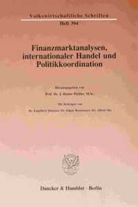 Finanzmarktanalysen, Internationaler Handel Und Politikkoordination